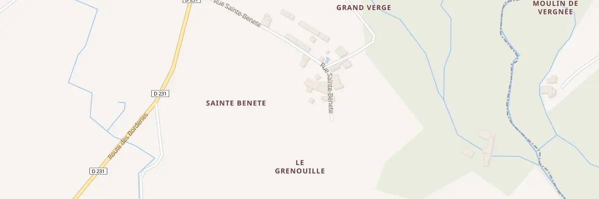 Plan du 16 Rue Sainte Benete à Migron