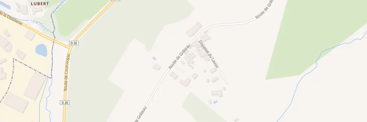 Plan du 858 Rte de Gréteau à Haux