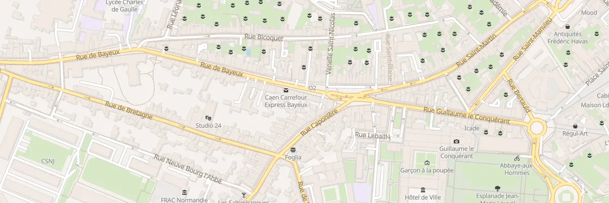 Plan du 11 Rue de Bayeux à Caen