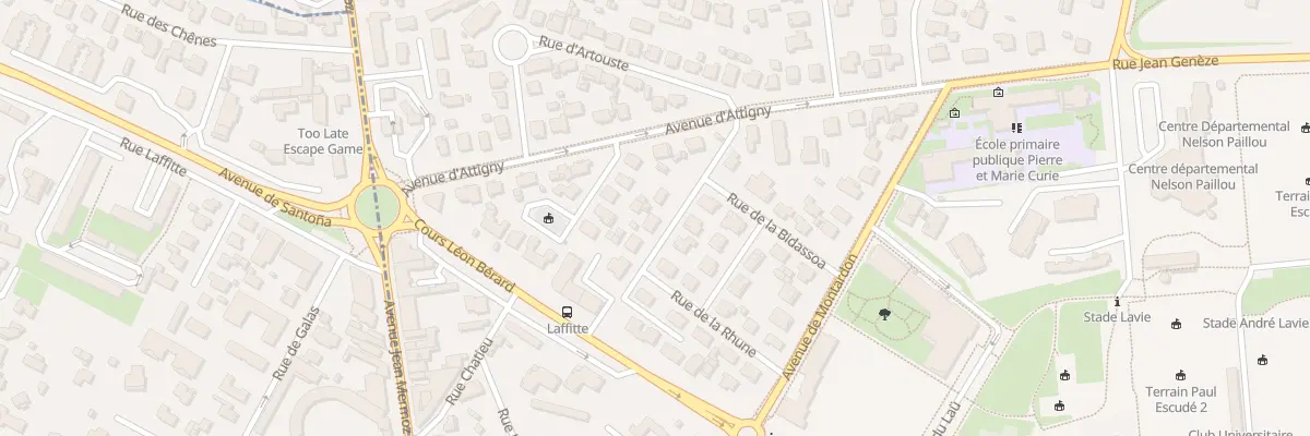 Plan du 7 Rue du maréchal Harispe à Pau