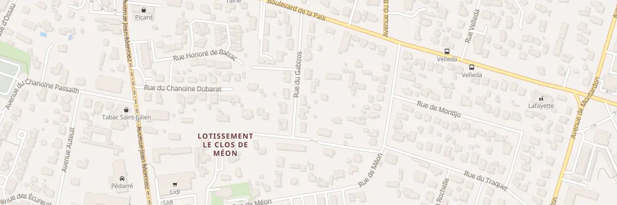 Plan du 6 Rue du Gabizos à Pau