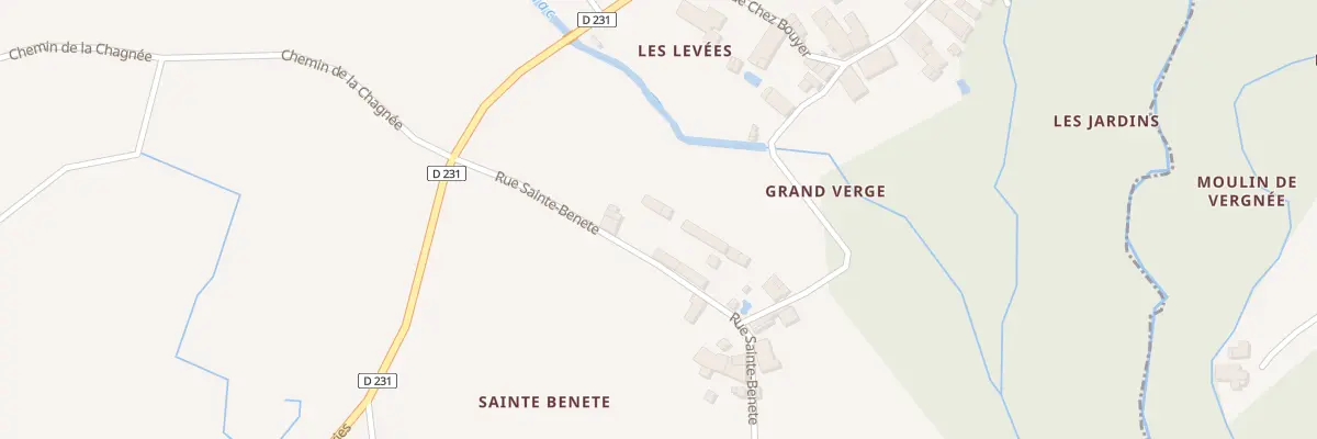 Plan du 11 Rue Sainte Benete à Migron