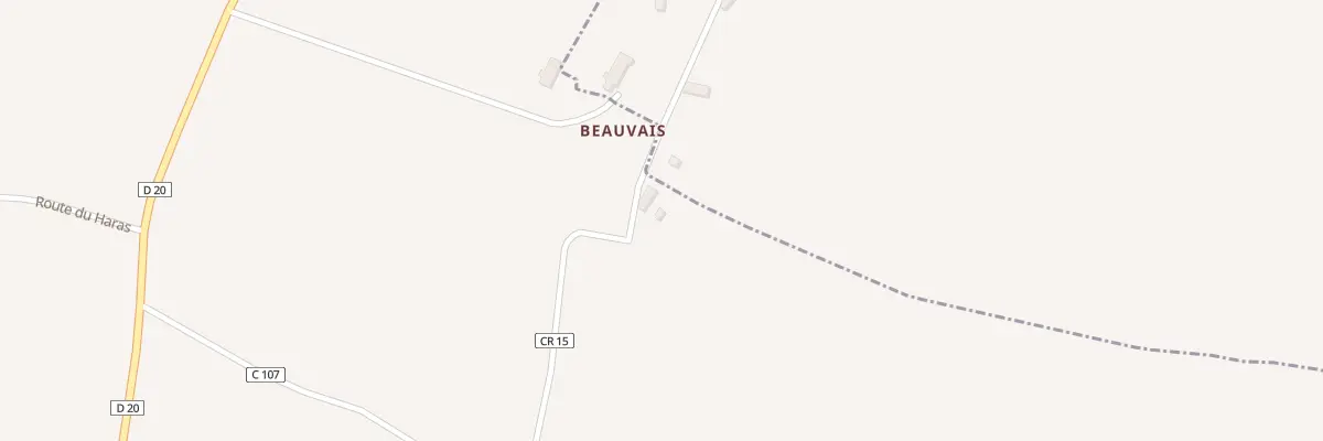 Plan du 58 Beauvais à Méhoudin