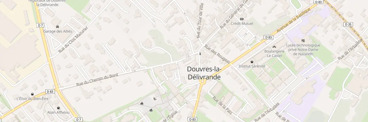 Plan du 7 Rue du Chemin du Bord à Douvres-la-Délivrande