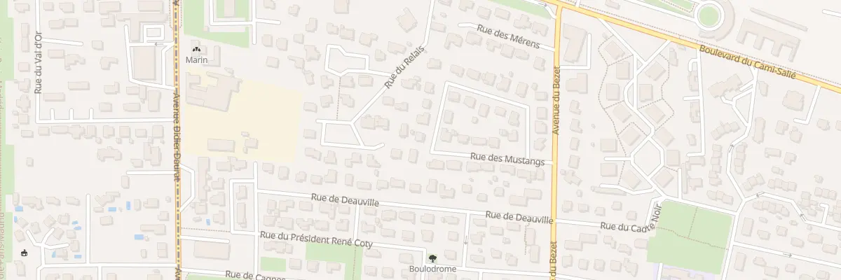Plan du 28 Rue des Mustangs à Pau
