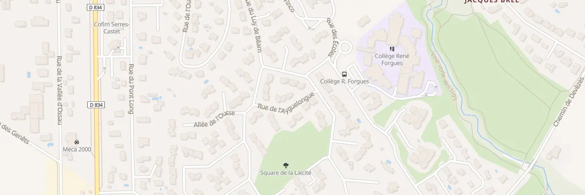 Plan du 1 Rue de l’Ayguelongue à Serres-Castet