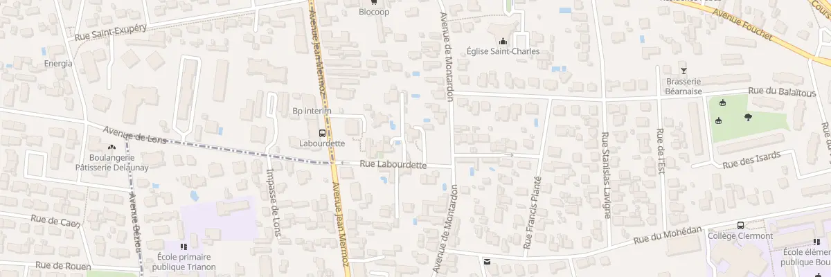 Plan du 4 Rue Labourdette à Pau