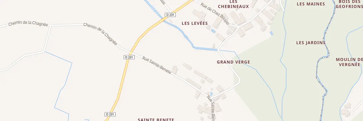 Plan du 9 Rue Sainte Benete à Migron