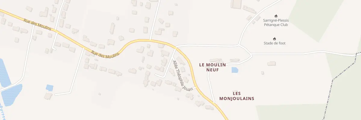 Plan du 1 All Théophile Jouan à Sarrigné