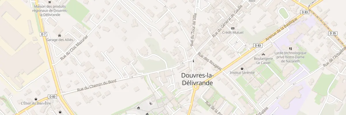 Plan du 14 Rue du Chemin du Bord à Douvres-la-Délivrande