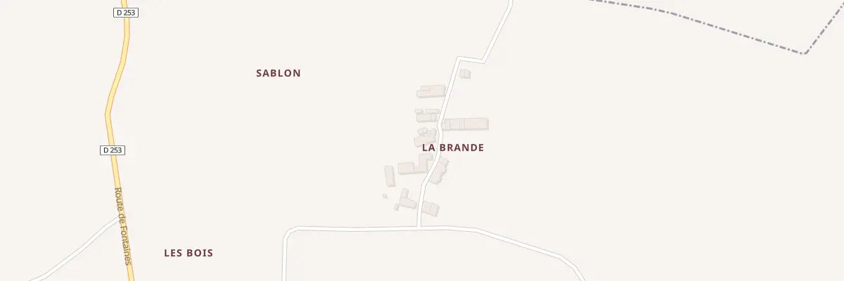 Plan du 7 Ham de la Brande à Tugéras-Saint-Maurice