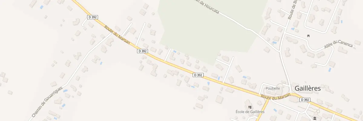 Plan du 322 Rte du Marsan à Gaillères