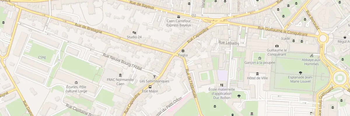 Plan du 33B Rue Caponière à Caen
