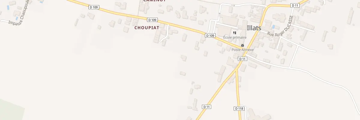 Plan du 1B Choupiat à Illats