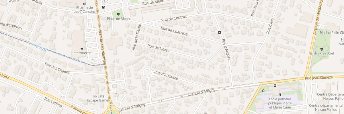 Plan du 13 Rue de Nérac à Pau