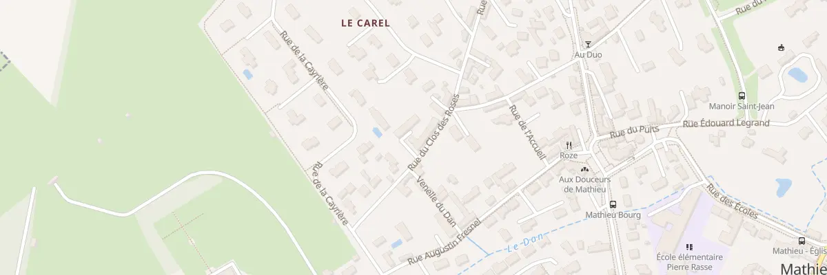 Plan du 7 Rue du Clos des Roses à Mathieu