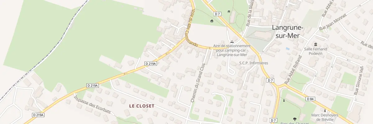 Plan du 25 Voie du 48ème Commando à Langrune-sur-Mer