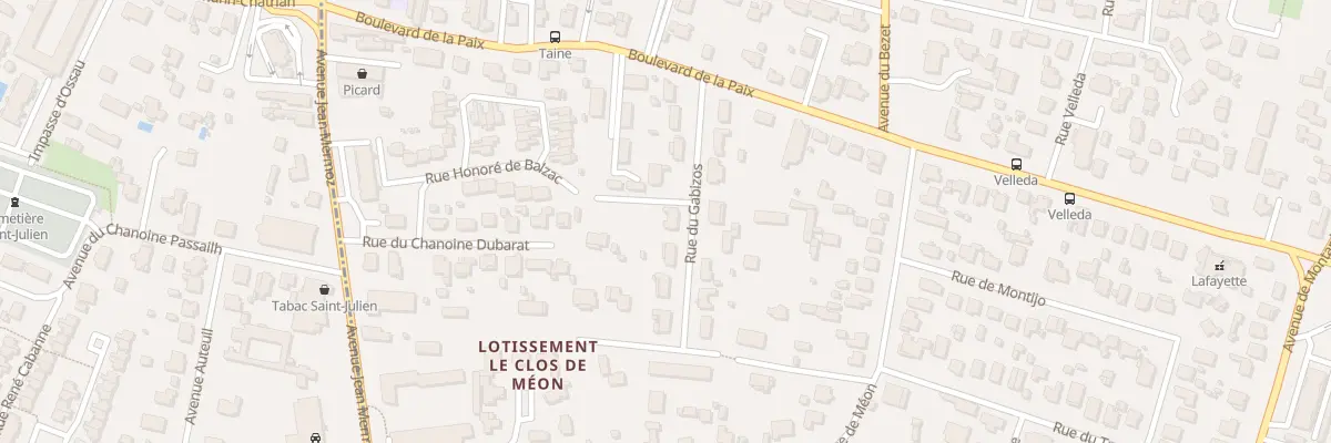 Plan du 7 Rue du Gabizos à Pau
