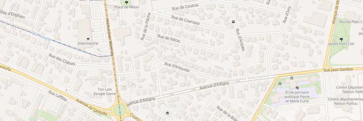 Plan du 18 Rue d’Artouste à Pau