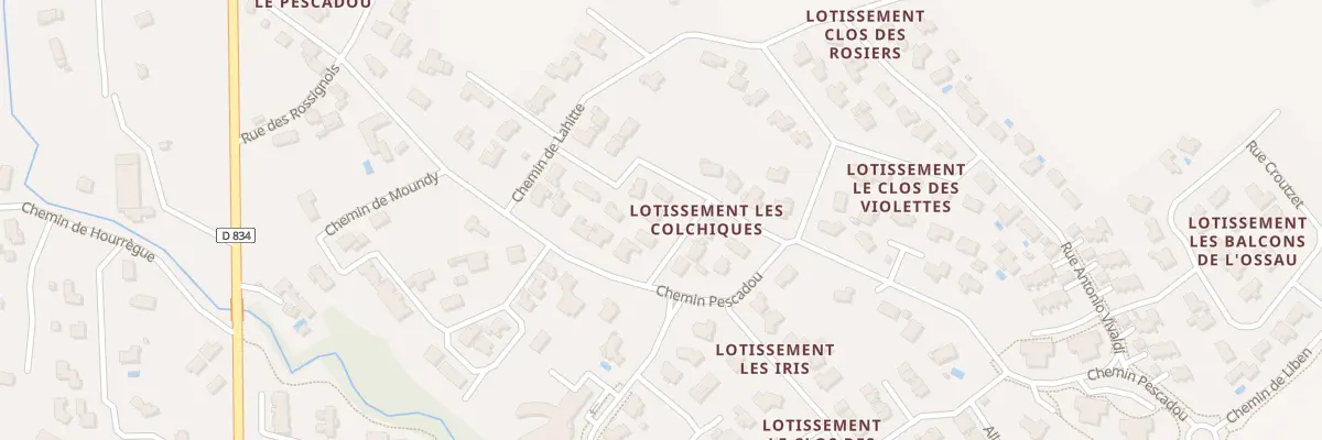 Plan du 5 Rue Jean-Sébastien Bach à Serres-Castet