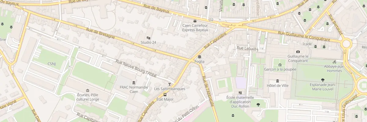 Plan du 1 Rue de Bretagne à Caen