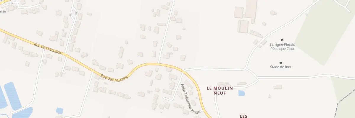 Plan du 23 Rue des Moulins à Sarrigné