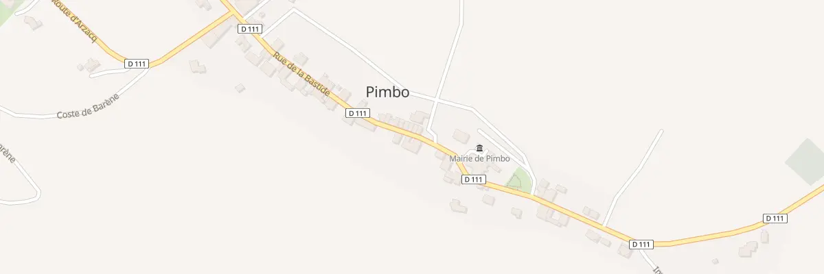 Plan du 280 Rue de la Bastide à Pimbo
