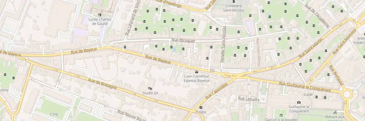 Plan du 30 Rue de Bayeux à Caen