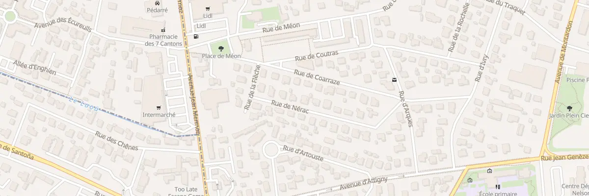 Plan du 16 Rue de Nérac à Pau