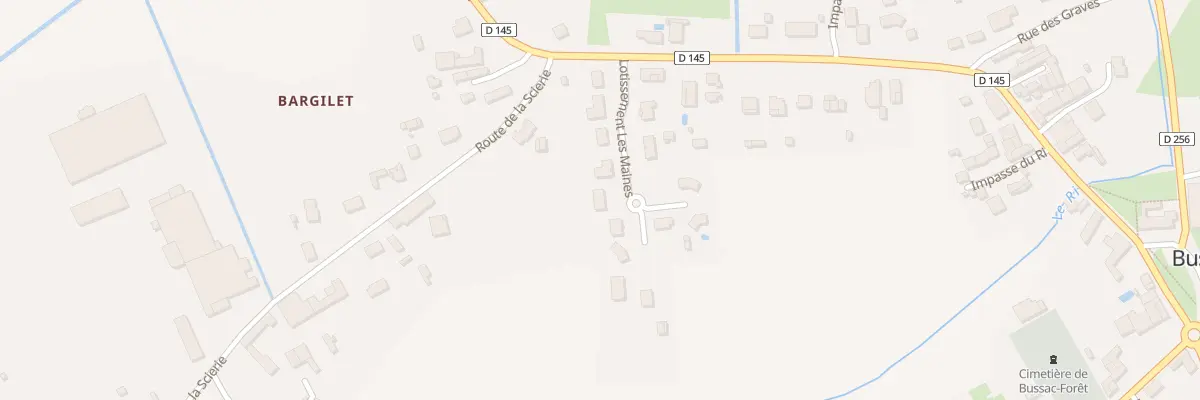 Plan du 5 Les Maines à Bussac-Forêt