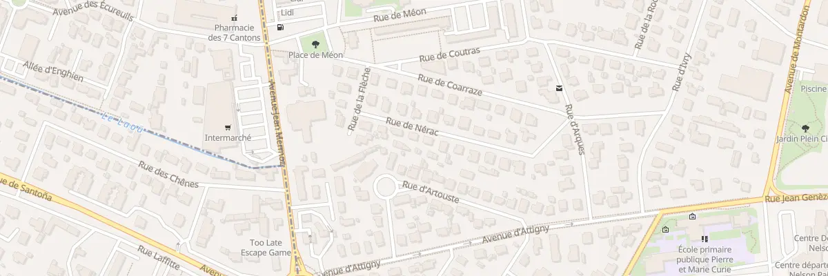 Plan du 17 Rue de Nérac à Pau