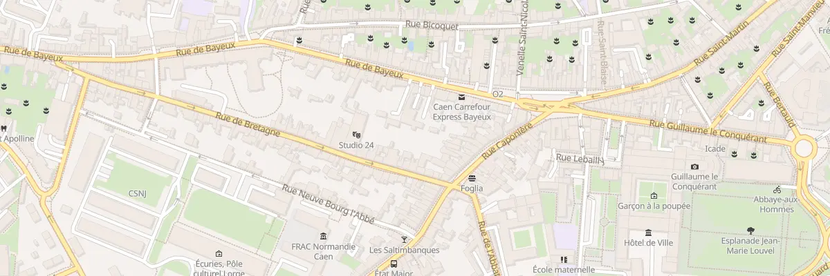 Plan du 12 Rue de Bretagne à Caen