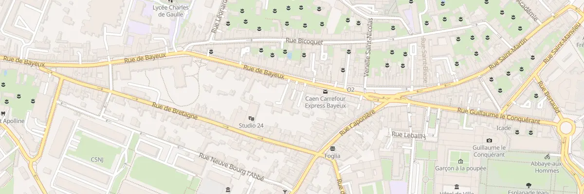 Plan du 29 Rue de Bayeux à Caen