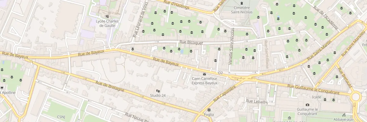 Plan du 36 Rue de Bayeux à Caen