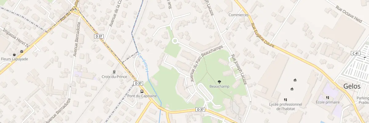 Plan du 7 Av du Parc Beauchamps à Gelos
