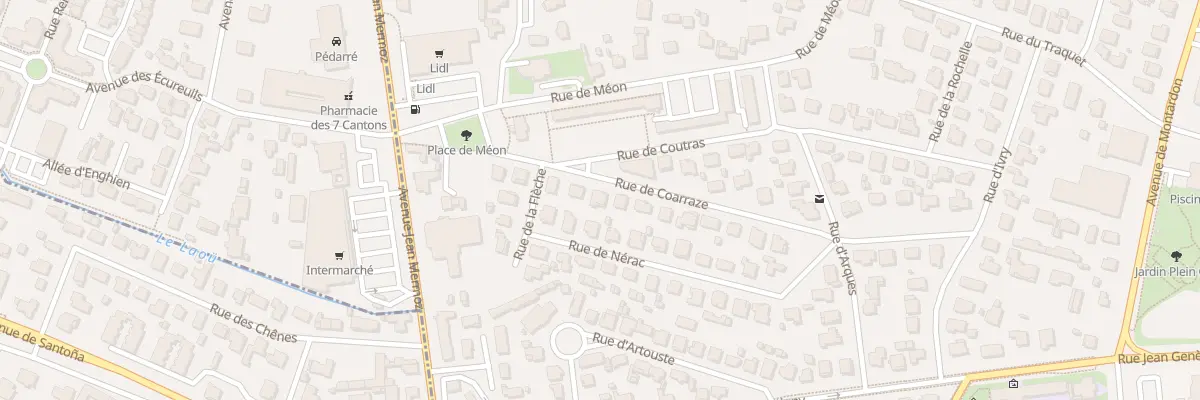 Plan du 21 Rue de Coarraze à Pau