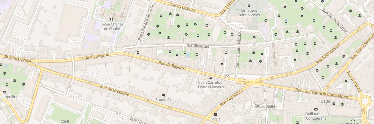 Plan du 38 Rue de Bayeux à Caen