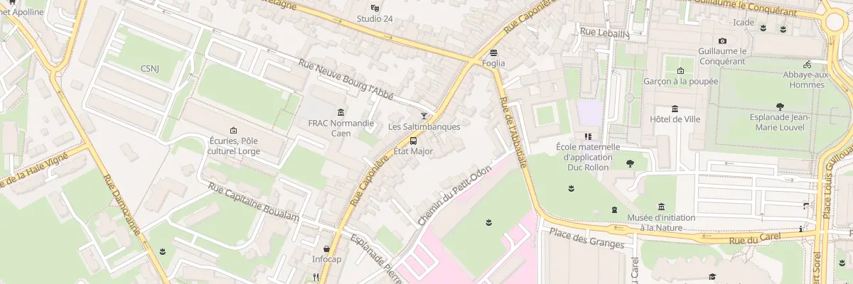 Plan du 55 Rue Caponière à Caen