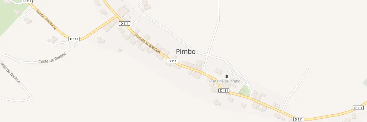 Plan du 34 Au Bourg à Pimbo