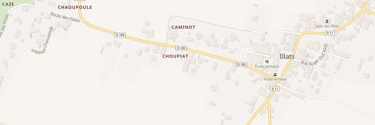 Plan du 12 Choupiat à Illats