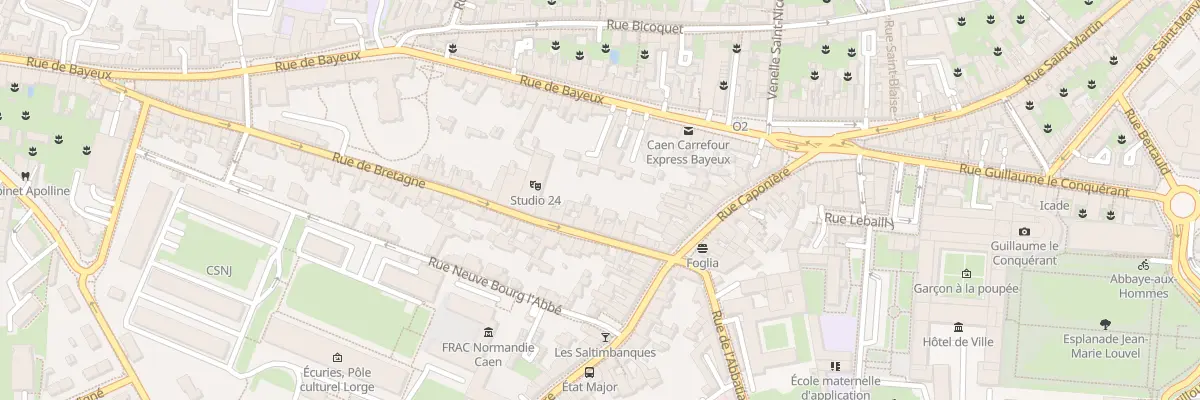 Plan du 14 Rue de Bretagne à Caen