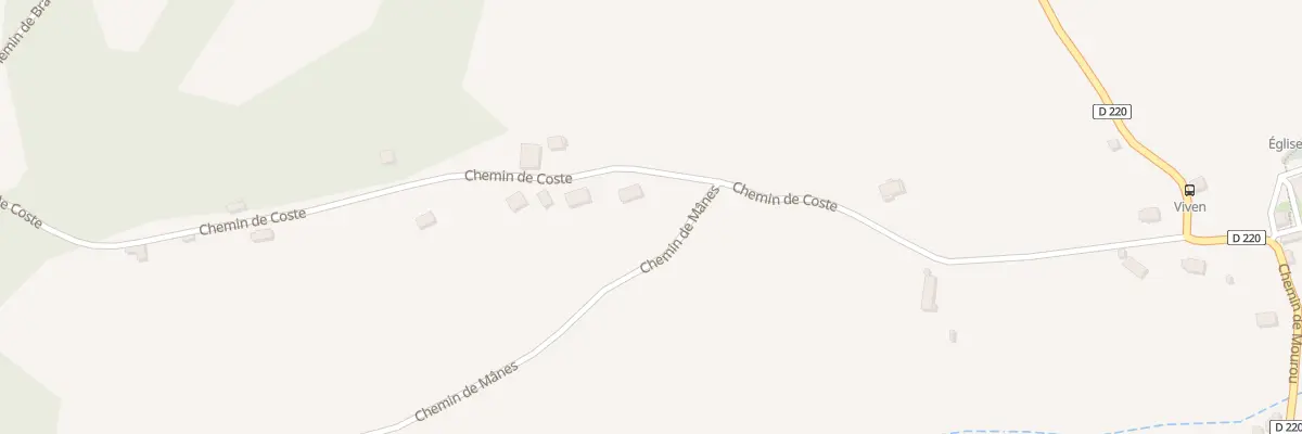 Plan du 485A Che de Coste à Viven