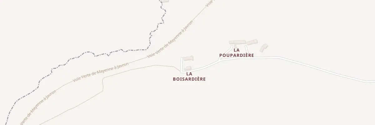 Plan du 2 La Boisardière à Loupfougères