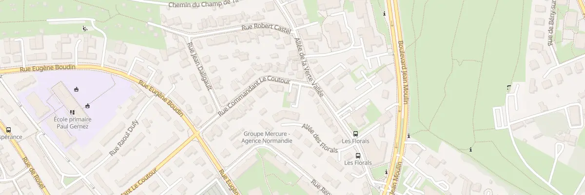 Plan du 3 Rue Commandant le Coutour à Caen