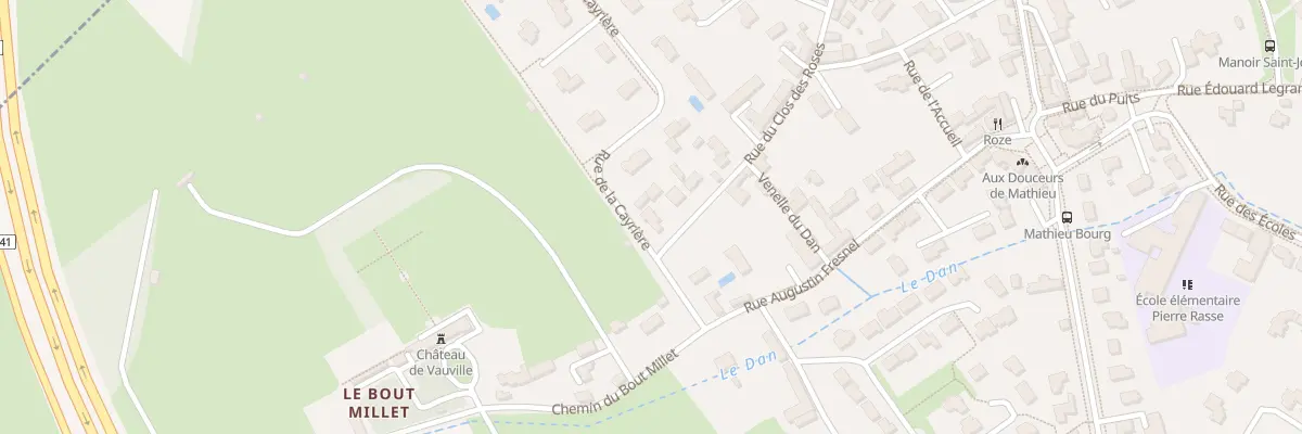 Plan du 1 Rue du Clos des Roses à Mathieu