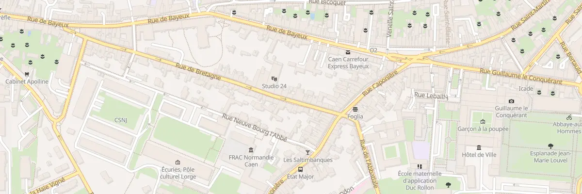 Plan du 18 Rue de Bretagne à Caen