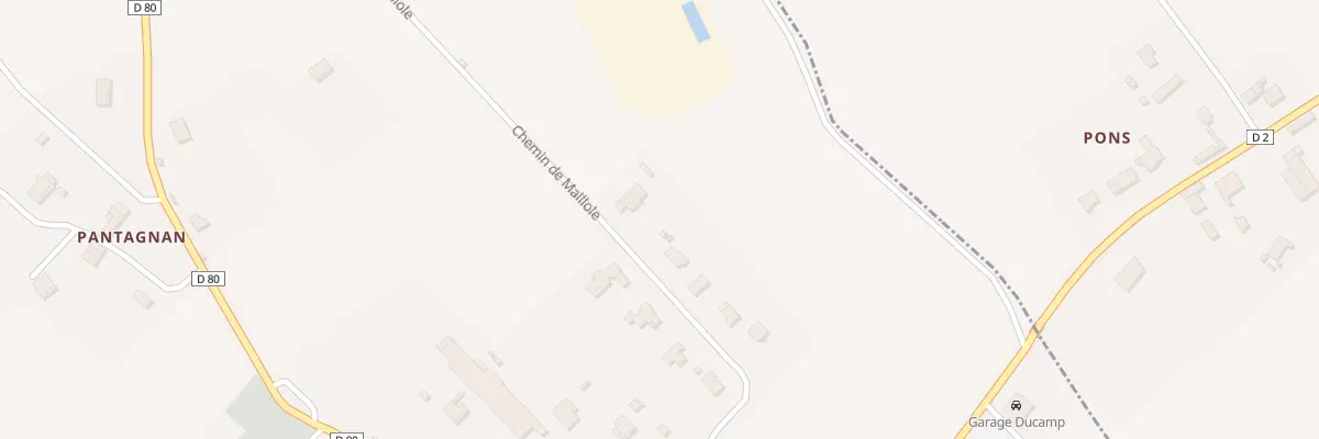 Plan du 310 Che de Maillole à Geaune