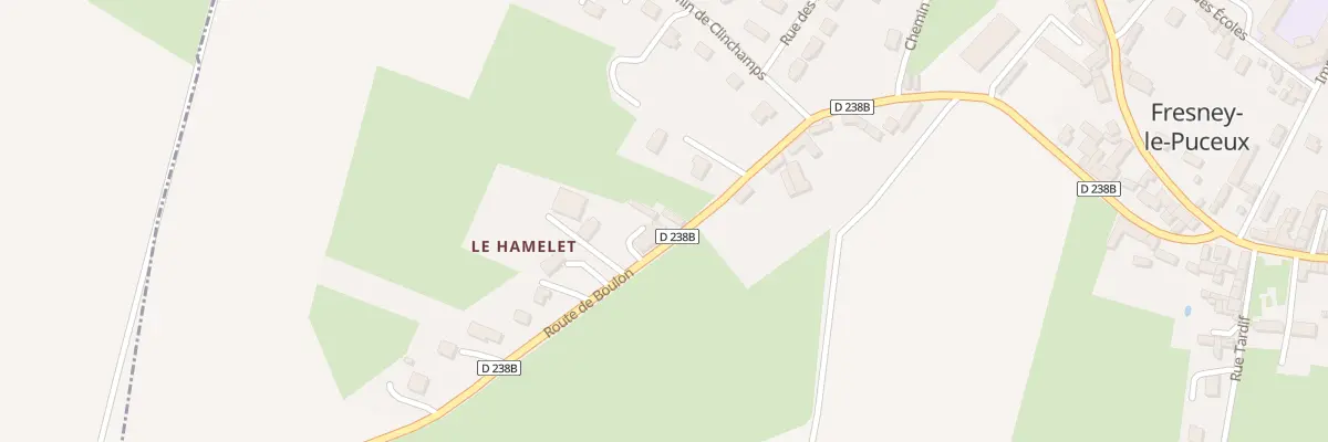 Plan du 2 Le Hamelet à Fresney-le-Puceux