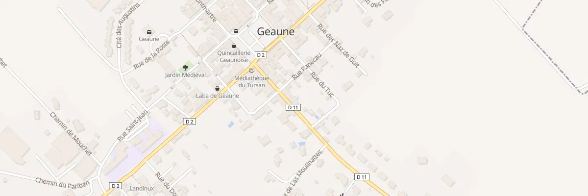 Plan du 15 Rte des Pyrénées à Geaune