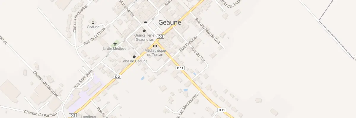 Plan du 11 Rte des Pyrénées à Geaune